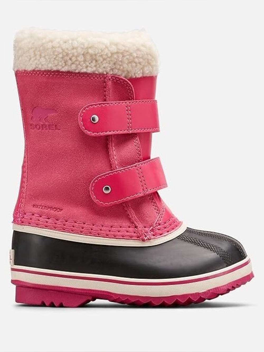 Sorel Kids' 1964 Pac Strap waterproof winter boots in Tropic Pink